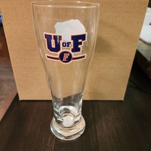 florida gators glass set of 6 new. must be shipped alone due to weight